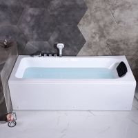 方形浴缸简约泡澡成人冲浪按摩1米-1.8m卫生间浴盆