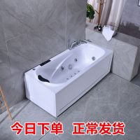 小户型家用单人按摩浴缸独立式长方形成人恒温加热网红浴缸