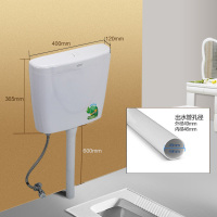厕所蹲便器水箱 蹲坑大便池双按冲水箱 整套卫浴配件01