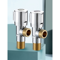 三角阀全铜冷热水家用三头通一进二双出304不锈钢4分止水阀门开关