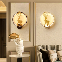 壁灯卧室客厅2021新款背景墙现代简约轻奢创意楼梯过道墙壁床头灯