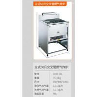 汇勒40l立式燃气/电热鸡排炸炉 燃气油炸机 恒温煤气炸炉|50升交叉管燃气炸炉