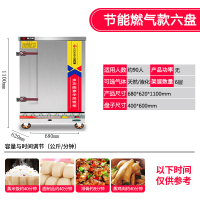 蒸饭柜商用蒸饭车全自动电蒸箱蒸包炉燃气食堂蒸饭箱蒸饭机|电气两用6盘