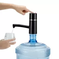 桶装水抽水器矿泉饮水机家用电动纯净水桶压水器自动上水器吸|黑色快速充电款