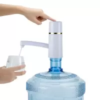 桶装水抽水器矿泉饮水机家用电动纯净水桶压水器自动上水器吸|白色快速充电款