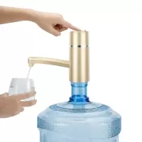 桶装水抽水器矿泉饮水机家用电动纯净水桶压水器自动上水器吸|金色快速充电款