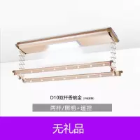 电动晾衣架升降遥控智能晾衣机家用阳台吊顶自动烘干伸缩晒凉衣杆|香槟金 Z21照明风干杀毒横杆（不安装）