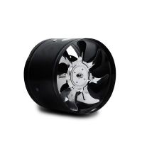 4/6/7/8/10/12寸高速强力油烟扇工业排气扇厨房窗式换气扇卫|(黑)全圆无边框款 7寸建议安装尺寸18厘米