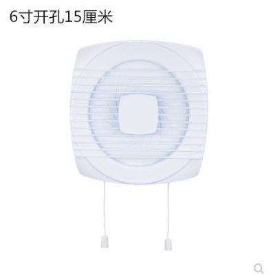 拉线换气扇卫生间玻璃窗式4寸6寸8寸换气扇墙壁式强力静音排风扇|6寸+1.5米延长线