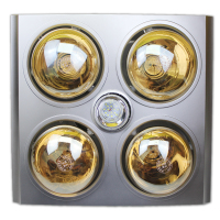 家用防爆灯泡灯暖浴霸卫生间浴室传统吊顶嵌入式四灯取暖灯三合一|PVC801黄金取暖泡 0.5米线LED照明泡