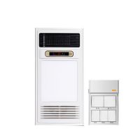 智能风暖浴霸取暖灯集成吊顶led灯五合一嵌入式家用卫生间暖风机|智尚6号白 按键开关+1方1长灯