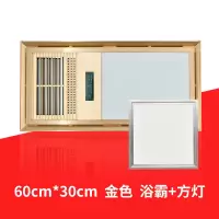 浴霸集成吊顶嵌入式多动能五合一led灯浴室卫生间换气风暖家用|5号-金温湿+方平板灯