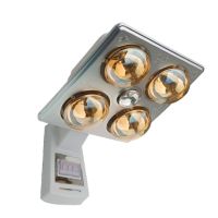 壁挂式浴霸灯泡取暖多功能四灯挂壁卫生间浴室取暖灯灯暖防水防爆|四灯挂浴霸护眼黄金取暖泡 0.5米线普通照明漏电保护