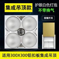 壁挂式灯暖浴霸集成吊顶卫生间浴室嵌入式三合一取暖灯泡防爆家用|磨砂灯泡（不带换气）集成吊顶