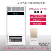 浴霸风暖集成吊顶多功能五合一30*60浴室卫生间暖风机led灯|典雅白 双核滑盖开关+长灯+方灯