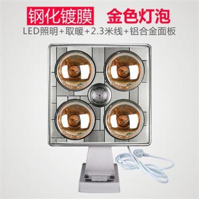 防爆家用取暖灯泡灯暖浴霸集成吊顶卫生间浴室嵌入式壁挂式三合一|壁挂式+LED照明+钢化镀膜金泡