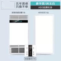 浴霸五合一照明风暖灯led排气一体取暖集成吊顶卫生间暖风机30*60|升级触摸开关白+长灯