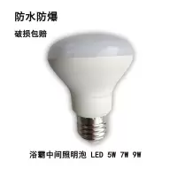 浴霸照明灯泡40wled3w5w7w浴霸中间照明灯泡浴室灯泡|LED7W照明泡白光 2只