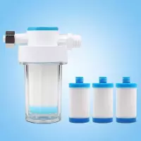 小型前置过滤器mdbc热水器自来水龙头除垢洗衣机过滤芯pp棉净水器|套装三:M2款+3个PP棉
