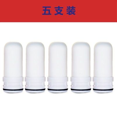 通用家用水龙头净水器过滤器陶瓷过滤芯平底活性炭|五支装