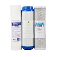 10寸pp棉滤芯五级套装滤芯纯水机滤芯通用1微米5微米净水器滤芯|pp棉+cto+udf(3支装)
