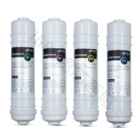 韩式一体pp棉快插式滤芯各净水器快接滤芯通用优质食品级材料|PP+UDF+CTO+T33四支套装