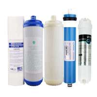 沁园净水器滤芯ro/ru185系列通用五级全套滤芯|RU185系列全套5级