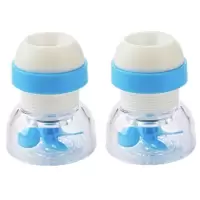 通用厨房水龙头防溅头嘴延伸器过滤器家用自来水花洒净水器节水器|蓝色2个