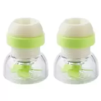 通用厨房水龙头防溅头嘴延伸器过滤器家用自来水花洒净水器节水器|绿色2个