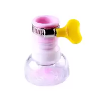 通用厨房水龙头防溅头嘴延伸器过滤器家用自来水花洒净水器节水器|3代粉色1个