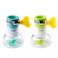 通用厨房水龙头防溅头嘴延伸器过滤器家用自来水花洒净水器节水器|3代蓝色+绿色