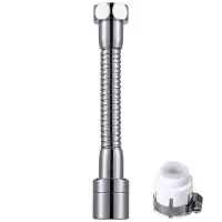 多款水龙头防溅头延长万向喷头净水器家用厨房花洒节水起泡器|铜长款防溅头+多用接头