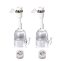 水龙头防溅水花洒喷头水龙头过滤器嘴延伸器净水器带滤芯厨房家用|升级款两支装[额外加多两个滤芯]
