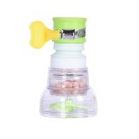 家用接头水龙头过滤器厨房通用伸缩旋转防溅水花洒过滤净水器|接口四代1个装粉色