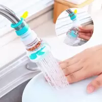 水龙头旋转沥水器麦饭石过滤花洒出租屋家用厨房防溅水滤水净水器|【颜色随机】配色备注