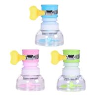 家用接头水龙头过滤器厨房通用伸缩旋转防溅水花洒过滤净水器|接口三代3个装[粉+蓝+绿]