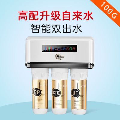 高配净水器家用直饮机ro反渗透自来水过滤器净化器井水除垢净水机|（不）100G白色自来水
