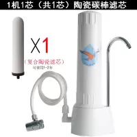 丹顿夕陶净水器家用水龙头直饮台式自来水厨房前置过滤器净水机器|单级（芯可用一年）