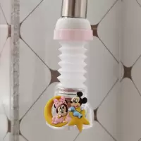 卡通水龙头防溅头加长延伸净水器厨房花洒节水可爱可旋转过滤喷头|粉-星月米奇
