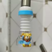 卡通水龙头防溅头加长延伸净水器厨房花洒节水可爱可旋转过滤喷头|蓝蒙眼小熊