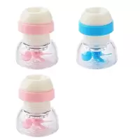 厨房水龙头过滤器家用自来水净水器滤水器喷头增压花洒防溅头|2个粉+1个蓝色