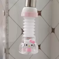 卡通水龙头防溅头加长延伸净水器厨房花洒节水可爱可旋转过滤喷头|粉小kt