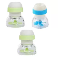 厨房水龙头过滤器家用自来水净水器滤水器喷头增压花洒防溅头|2个绿色+1个蓝色