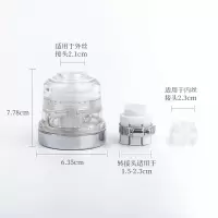日本家用水龙头防溅头厨房水延长器净水器花洒过滤器过滤嘴节水器|透明过滤款+接头