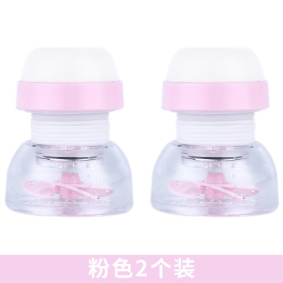 厨房水龙头防溅头嘴过滤器花洒通用加长延伸器自来水净水家用水池|[无过滤款]粉色2个装
