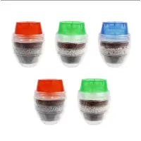多层水龙头过滤器家用净水防溅头花洒节水器厨房自来水过滤嘴简易|5个过滤器(送内丝外丝各一个)