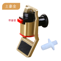 冷热一体加热龙头饮水机开关水嘴配件推杯式水龙头净水机水阀放水|土豪金热水龙头(带童锁)