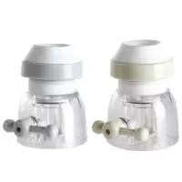 厨房水龙头过滤器防溅头延伸器过滤器家用自来水花洒净水器节水器|2个装(灰色+绿色)