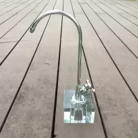 茶台移动茶几桌面水晶底座净水龙头净水器水龙头家用固定底座万向|透明水晶底座+梅花龙头送弯头+胶垫