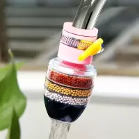 接头过滤器水龙头家用自来水管净化器厨房通用防溅净水滤水器|精品六层过滤器[三个装][款]